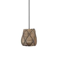 Außenhängeleuchte 8018-2503 - Schwarz, Natur, Kunststoff (18/25cm)