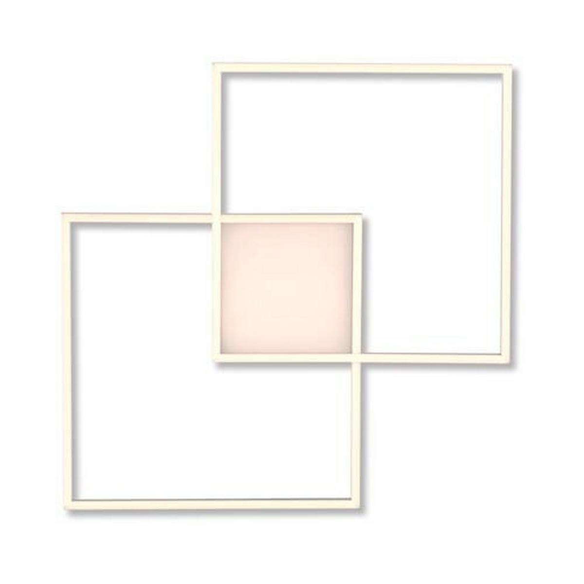 LED-Deckenleuchte Asmin L: 60 cm Mit 3 Helligkeitsstufen - Silberfarben, Design, Kunststoff/Metall (60/60/5,3cm)
