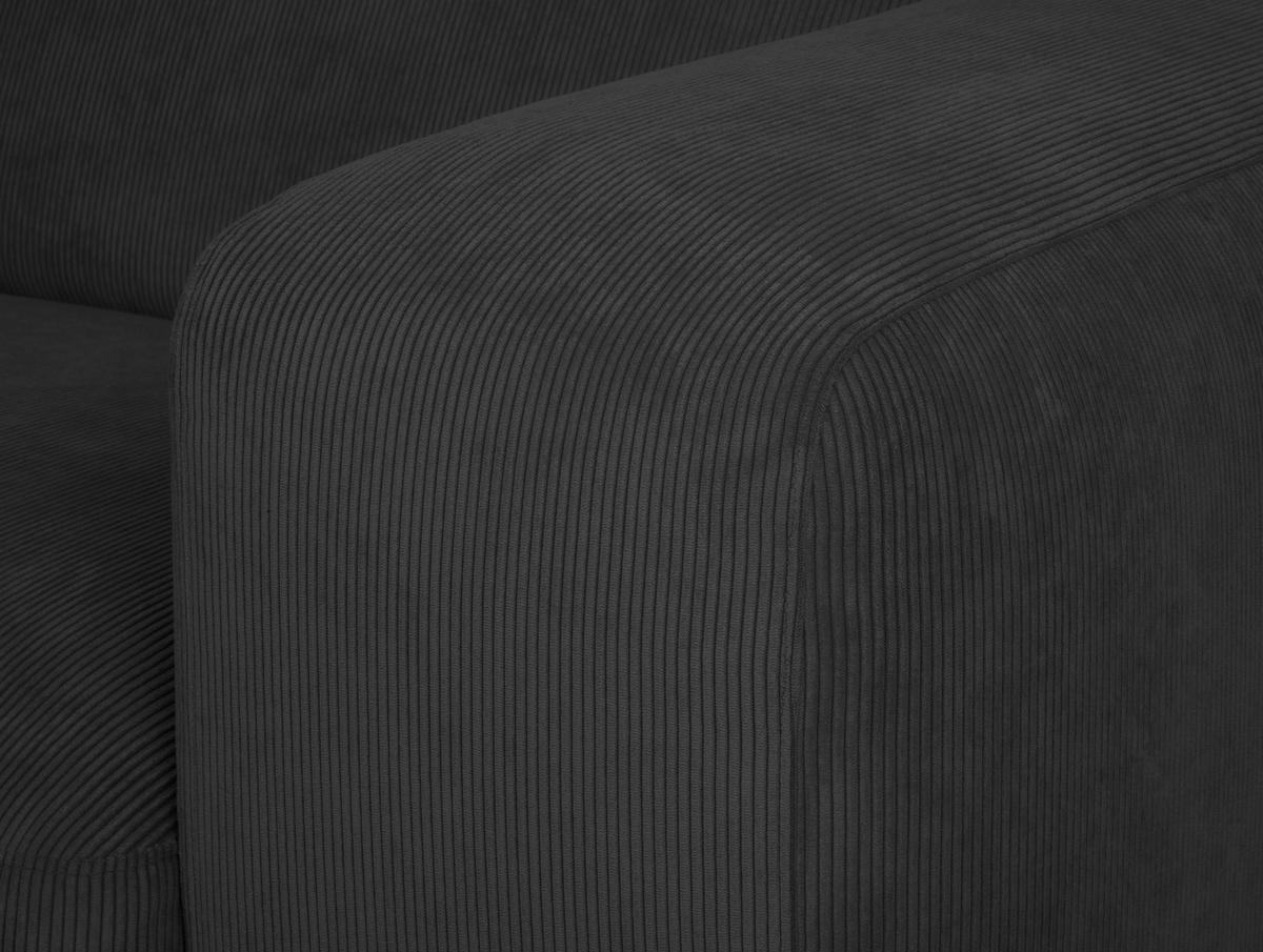 Ecksofa Hannah Anthrazit 170x252 Cm - Anthrazit/Schwarz, Design, Textil (170/252cm) - MID.YOU