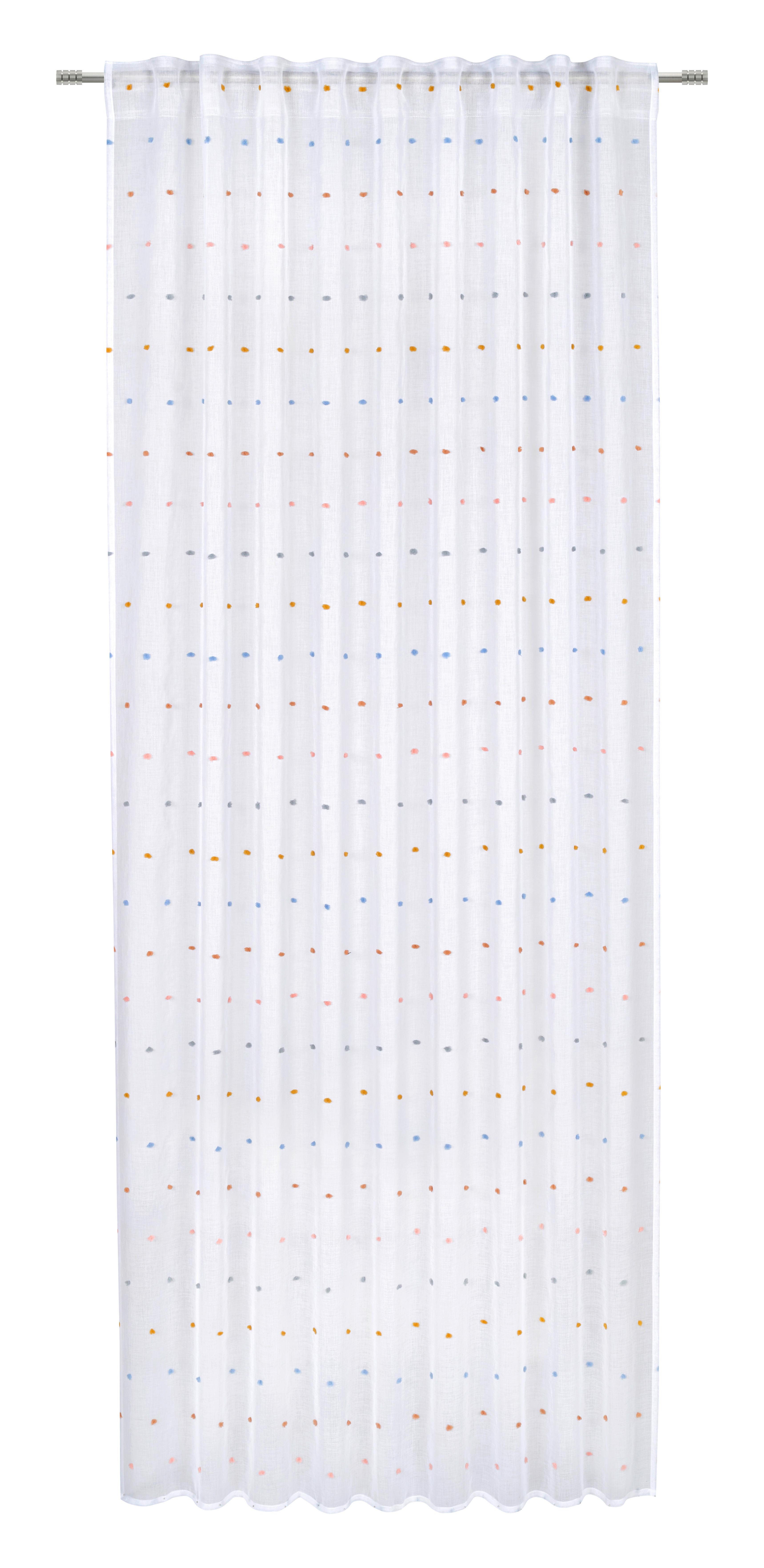 HOTOVÝ ZÁVES PICCO -EXT- - viacfarebná/biela, textil (140/245cm) - Zandiara