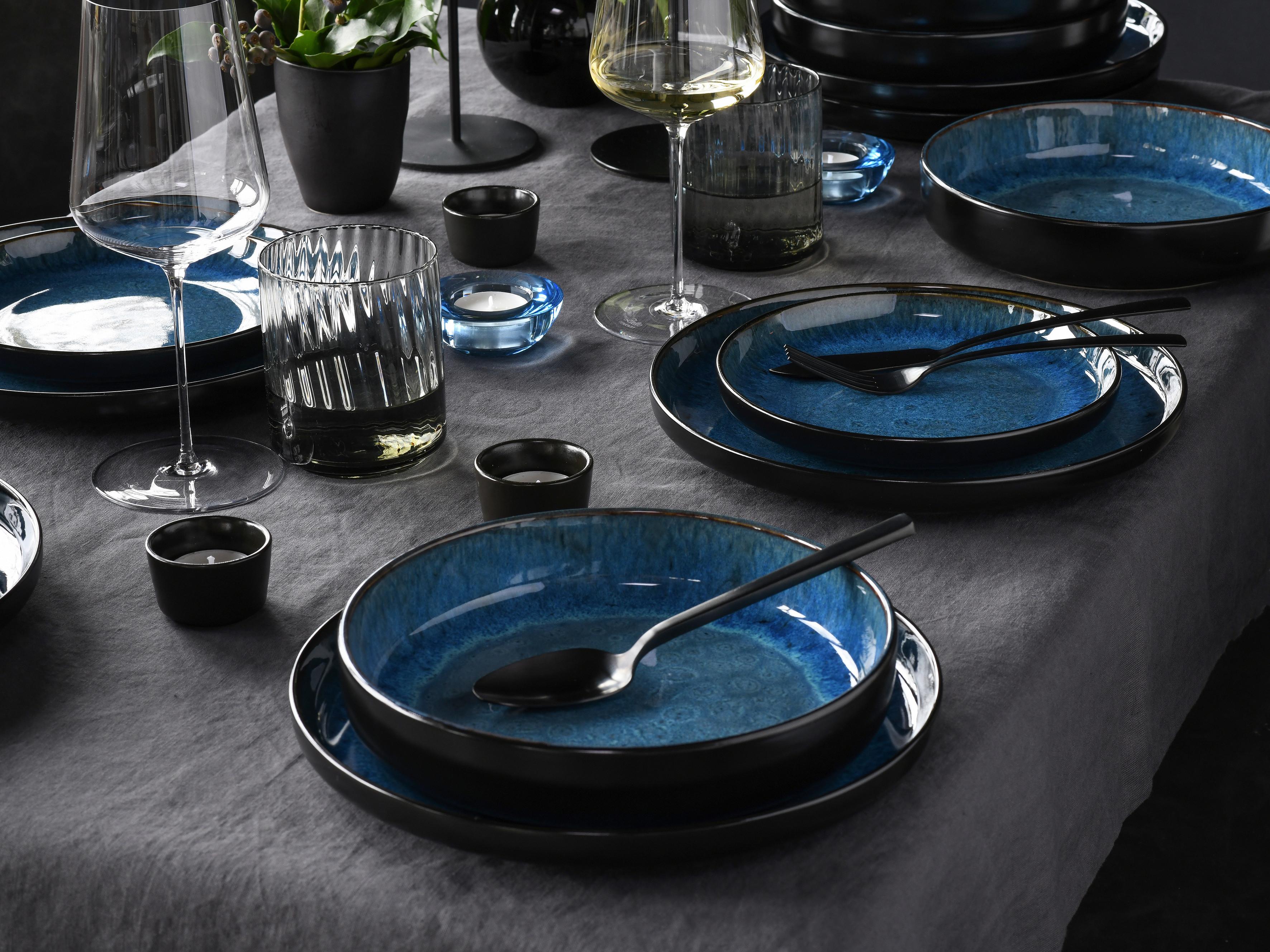 Tafelservice 21551 - Blau, Basics, Keramik (44/43/32cm) - Creatable