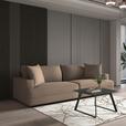 Megasofa Pelle-Megasofa - Wengefarben/Braun, Trend, Textil (261/124cm) - Luca Bessoni