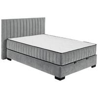 Boxbett Mit Bettkasten 140x200 Nagol C - Anthrazit/Schwarz, MODERN, Holzwerkstoff/Textil (140/200cm) - MID.YOU