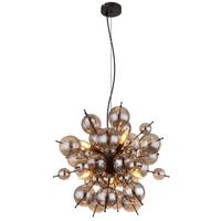 Hängeleuchte Alfredo - Schwarz, MODERN, Glas/Metall (55/120cm) - Novel