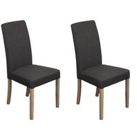 Stuhl-Set Duisburg Stuhl Artemis D.grau/Eiche D. B:42cm - Dunkelgrau/Sonoma Eiche, KONVENTIONELL, Holz/Textil (42/98/63cm) - MID.YOU