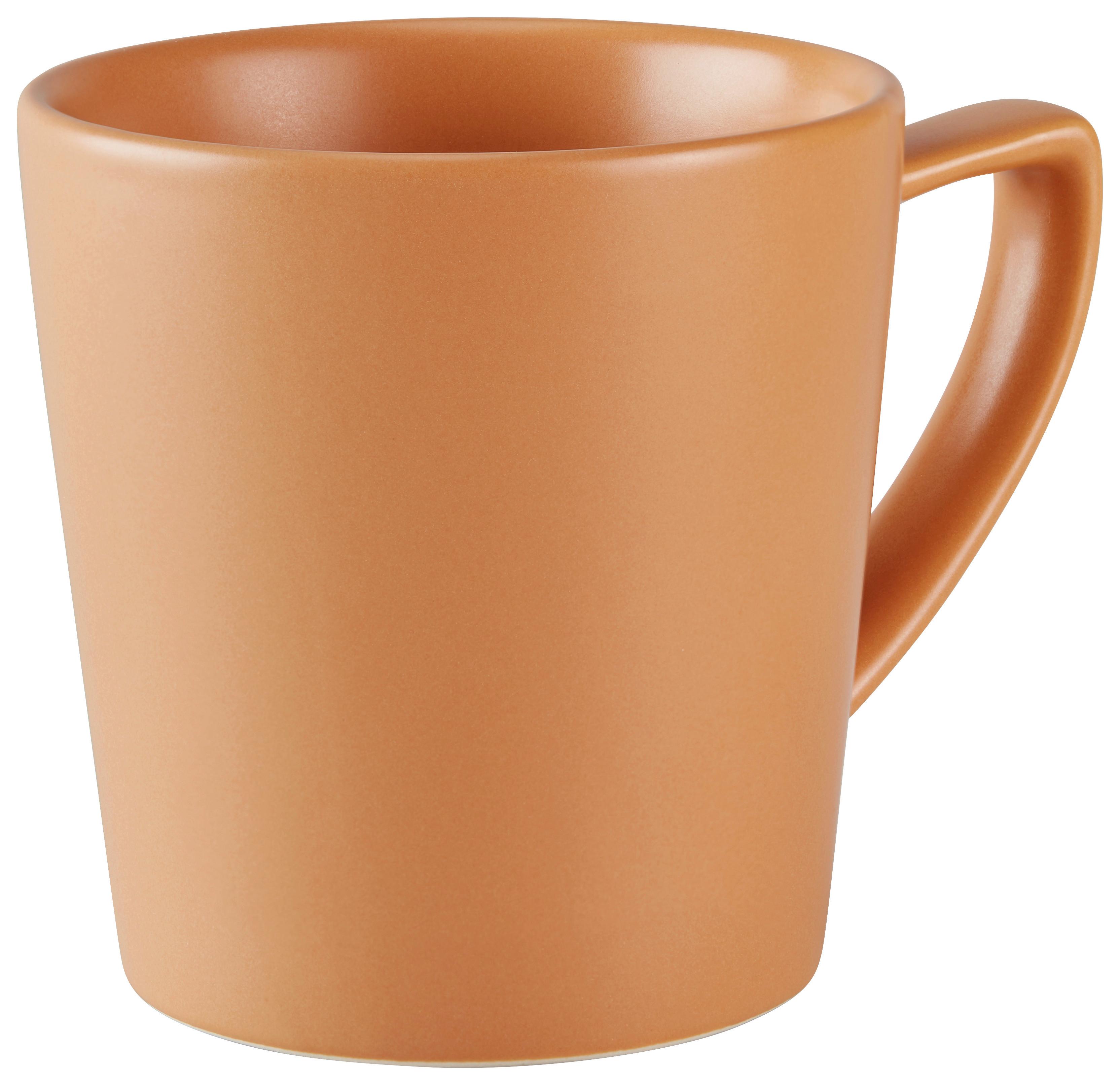 Kaffeebecher Steinzeug 300 ml Terracotta Matt Mantenga - Terracotta, MODERN, Keramik (12/8,7/9cm) - James Wood