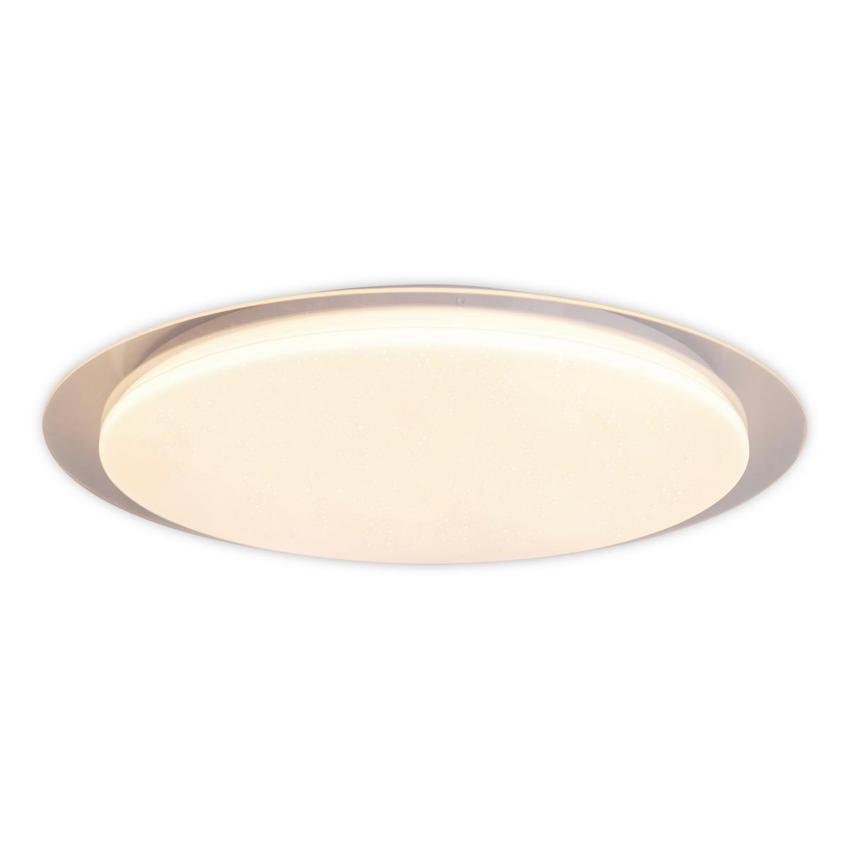 Led-deckenleuchte Locarno Ø 46 Cm Mit Farbtemperaturwechsler - Klar/Weiß, Basics, Kunststoff/Metall (46/7cm) - Näve