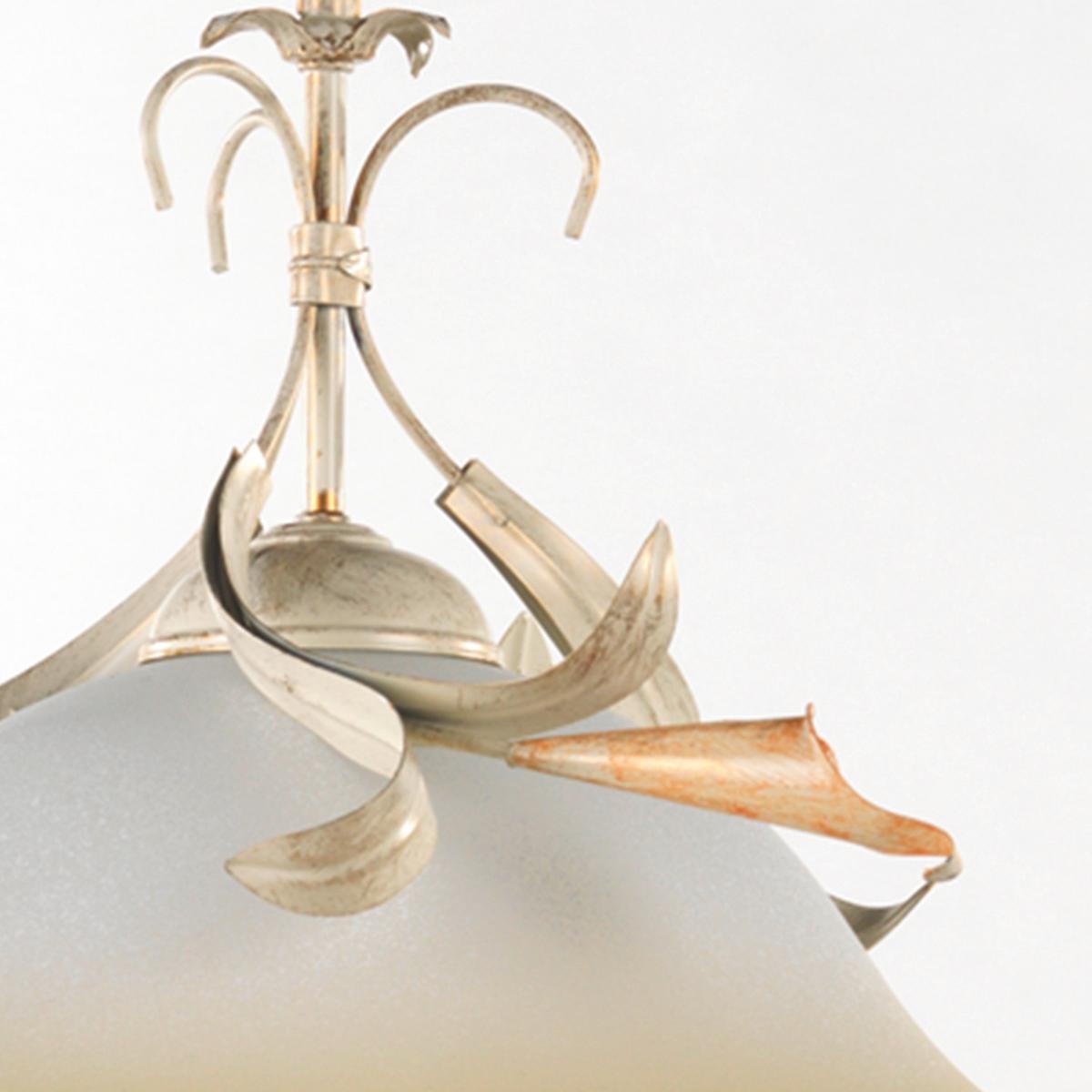 Hängeleuchte Perlmutt L: 40 cm 22w - Perlmutt, Basics, Glas/Metall (40/40/90cm)