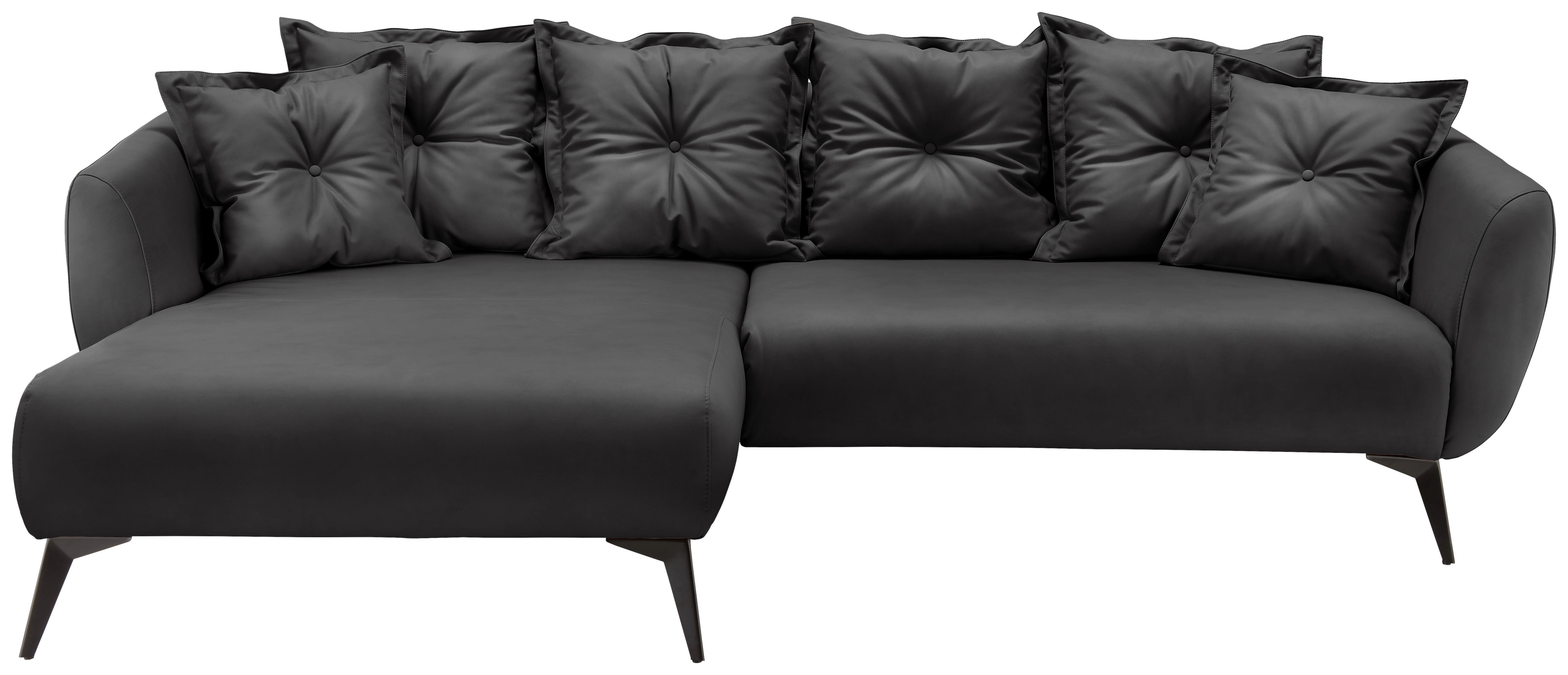 Ecksofa Baggio Schwarz S: 162x277 cm - Schwarz, MODERN, Textil (162/277cm) - Livetastic