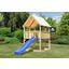 Spielturm Toni Set M - Blau/Naturfarben, Holz (200/345/200cm) - Karibu