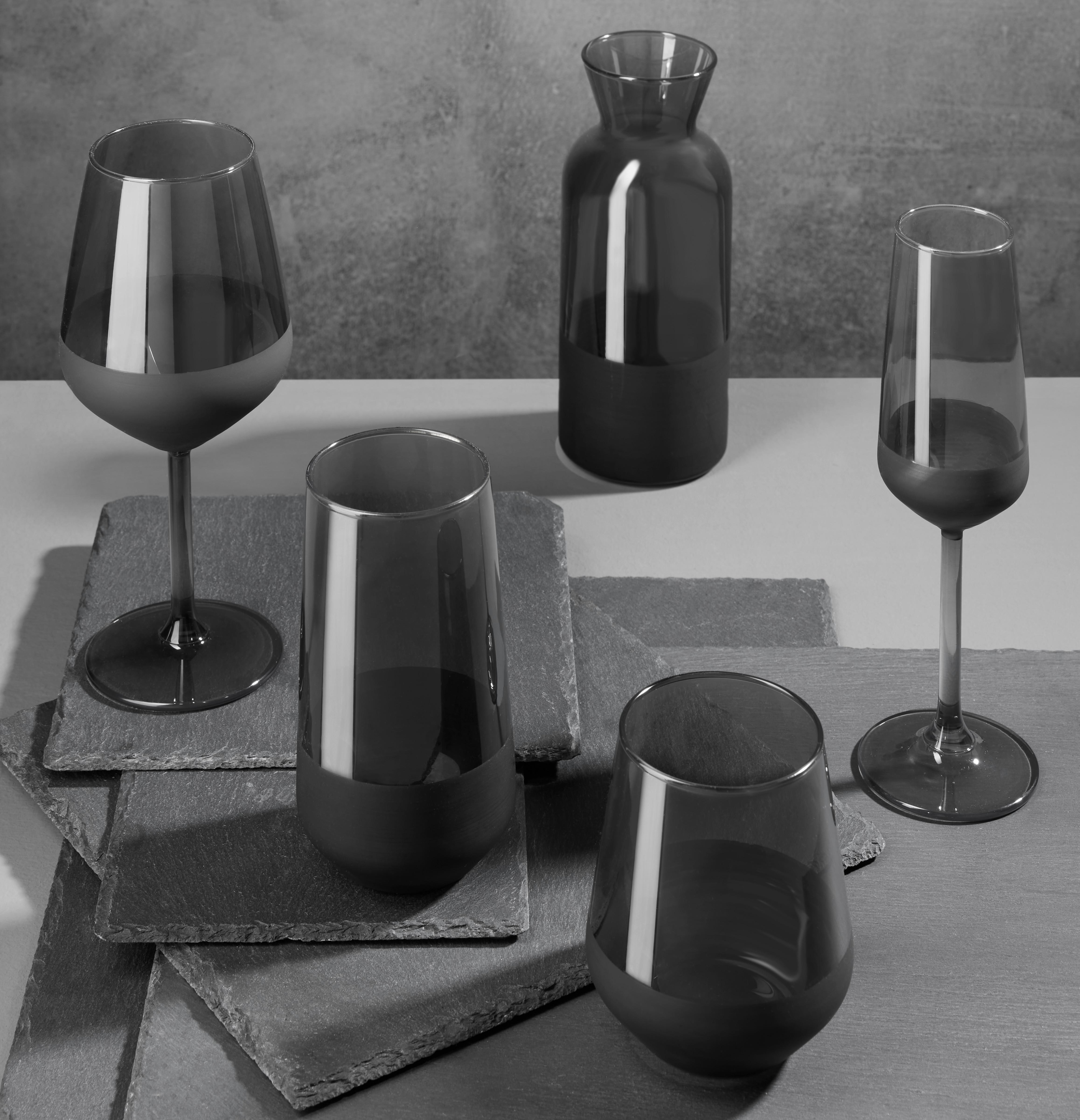 Sklenička Black, 425ml - černá, Moderní, sklo (6,8/11cm) - Premium Living