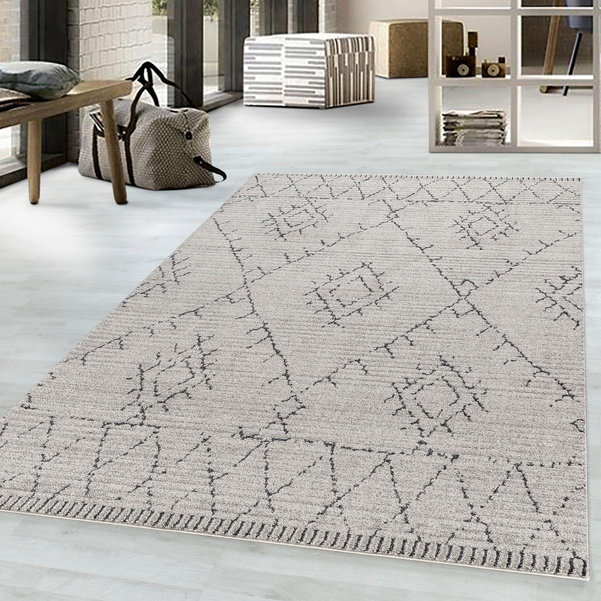 Webteppich Tasa - Beige, Design, Textil (160/230cm) - Novel