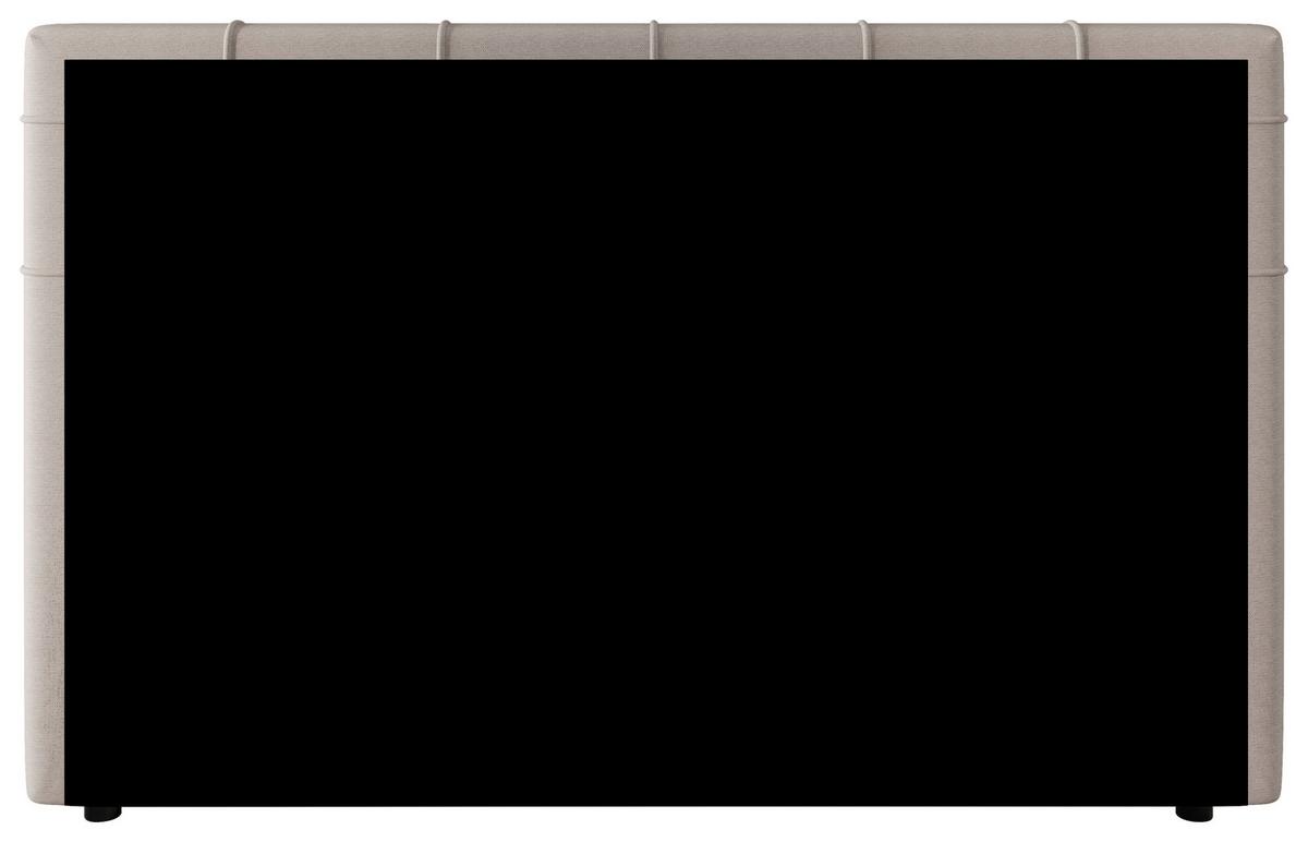 Boxspringbett Mitto mit Topper 160x200 cm - Lavagrau/Schwarz, KONVENTIONELL, Textil/Metall (160/200cm)