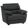Polstersessel Mit Armlehnen Nebolo Anthrazit - Anthrazit/Schwarz, Design, Textil (117/97/100cm) - Livetastic