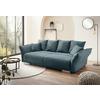 Bigsofa Pera, Petrol B: 242 cm - Chromfarben/Petrol, MODERN, Textil (242/71/90/131cm) - Livetastic