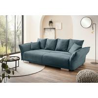 Bigsofa Pera, Petrol B: 242 cm - Chromfarben/Petrol, MODERN, Textil (242/71/90/131cm) - Livetastic