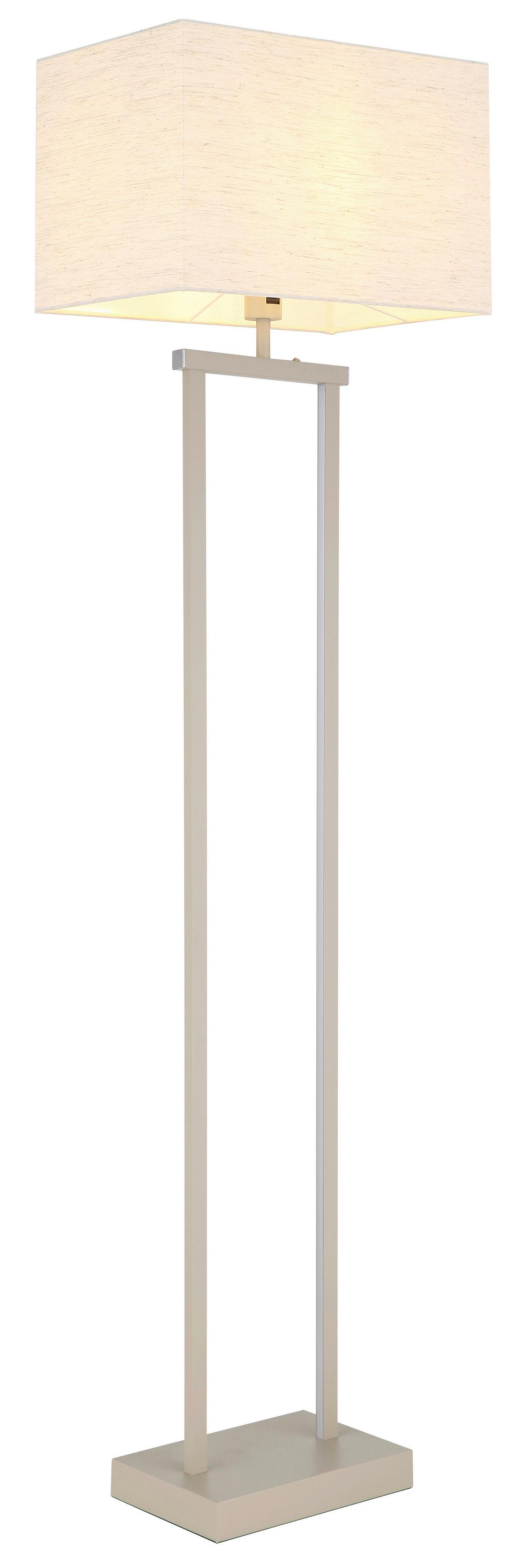 LED-STEHLEUCHTE Naturfarben, ca. 40x27x153 cm - Sandfarben/Naturfarben, Design, Textil/Metall (40/27/153cm) - Globo