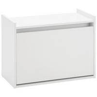 Skřiňka na boty Mali - bílá, Moderní, dřevo (63/48/30cm) - Modern Living
