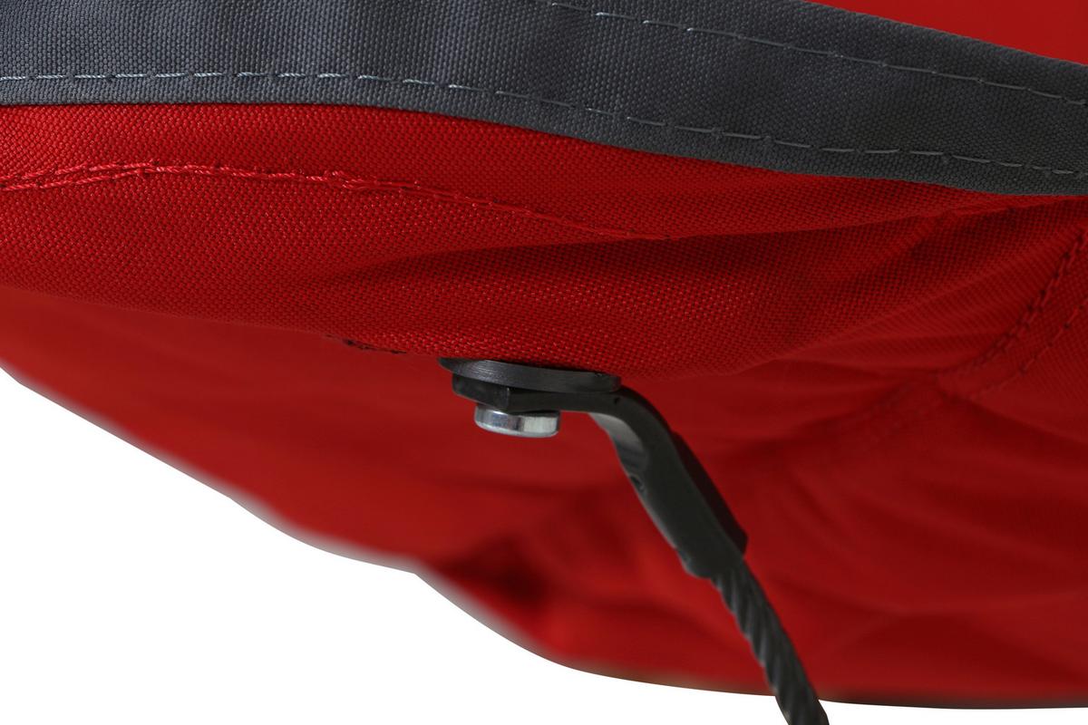 Hängematte L91047 - Dunkelgrau/Rot, KONVENTIONELL, Textil/Metall (105/104/305cm) - Siena Garden