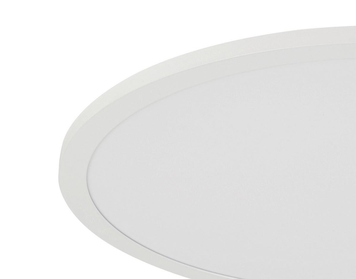 Led Mennyezeti Lámpa Albina - fehér, Modern, műanyag/fém (45/6,8cm) - Luca Bessoni