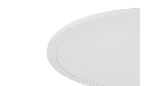 Led-deckenleuchte Albina - Weiß, MODERN, Kunststoff/Metall (45/6,8cm) - Luca Bessoni