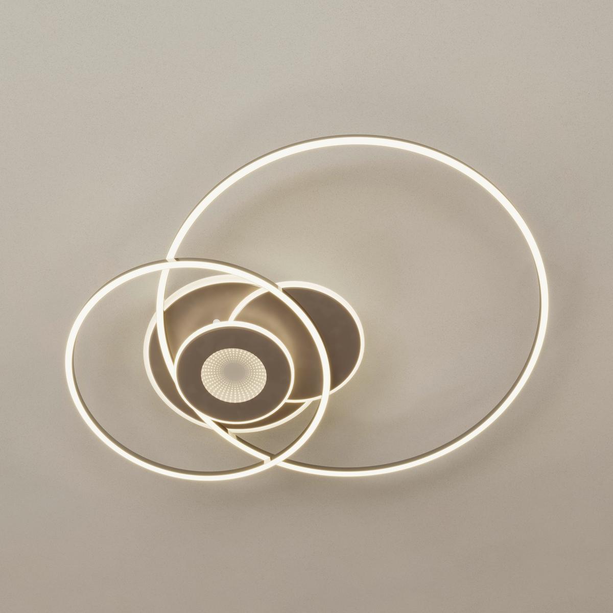 Led Mennyezeti Lámpa Celine - krómszínű/Pezsgő, Basics, műanyag/fém (65/83/7cm) - Luca Bessoni