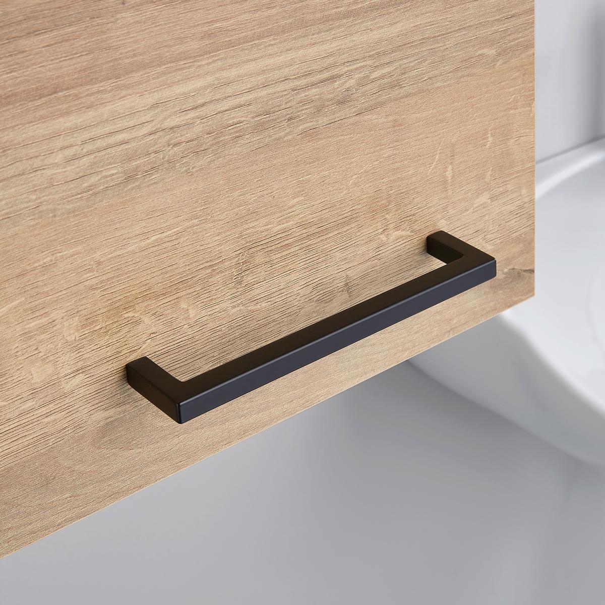 ZÁVĚSNÁ SKŘÍŇKA BAVELLI -EXKLUSIV- - černá/barvy dubu, Moderní, kov/kompozitní dřevo (30/70/32,5cm) - Pelipal