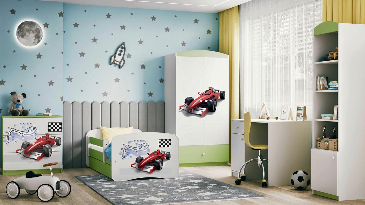 Kinder-/Juniorbett Babydreams inkl. Matratze 80x160 - Birkefarben/Weiß, MODERN, Holz/Holzwerkstoff (80/160cm) - MID.YOU