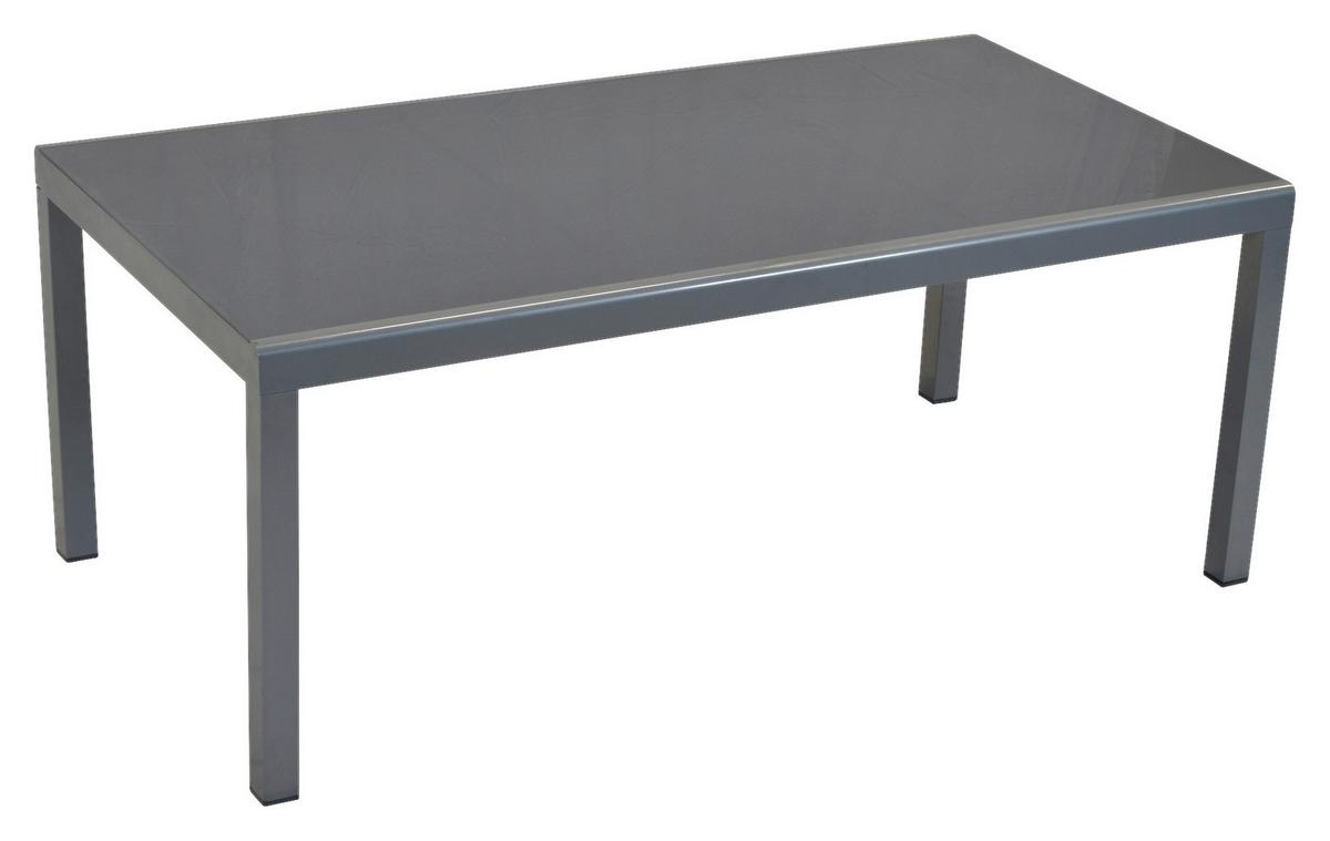 Gartenset Carrara - Silberfarben/Schwarz, MODERN, Textil/Metall - Gardenson