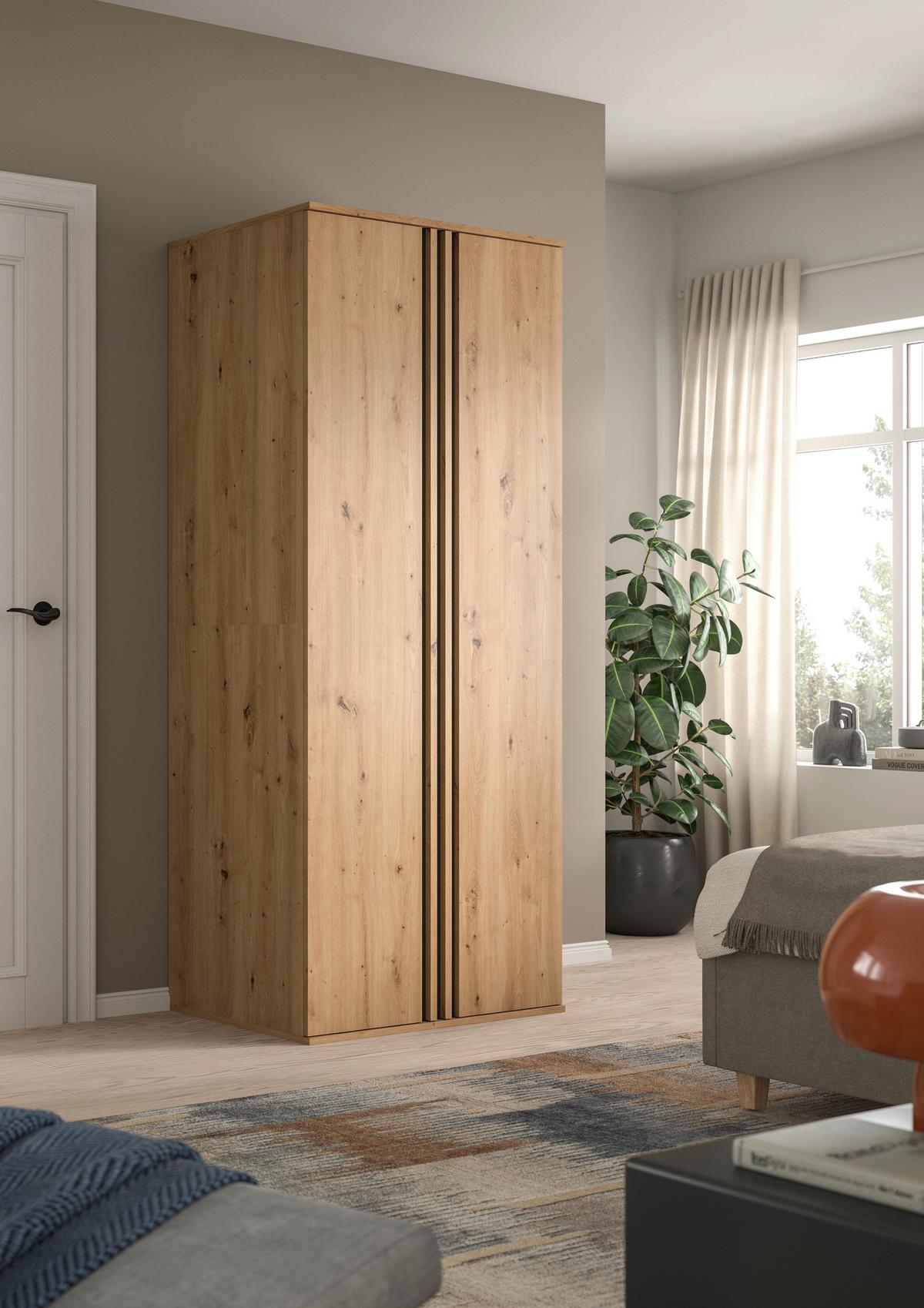 DREHTÜRENSCHRANK Tofta Eiche Dekor B: 160cm - Eiche Artisan, ROMANTIK / LANDHAUS, Holzwerkstoff (160/190/56cm) - Livetastic