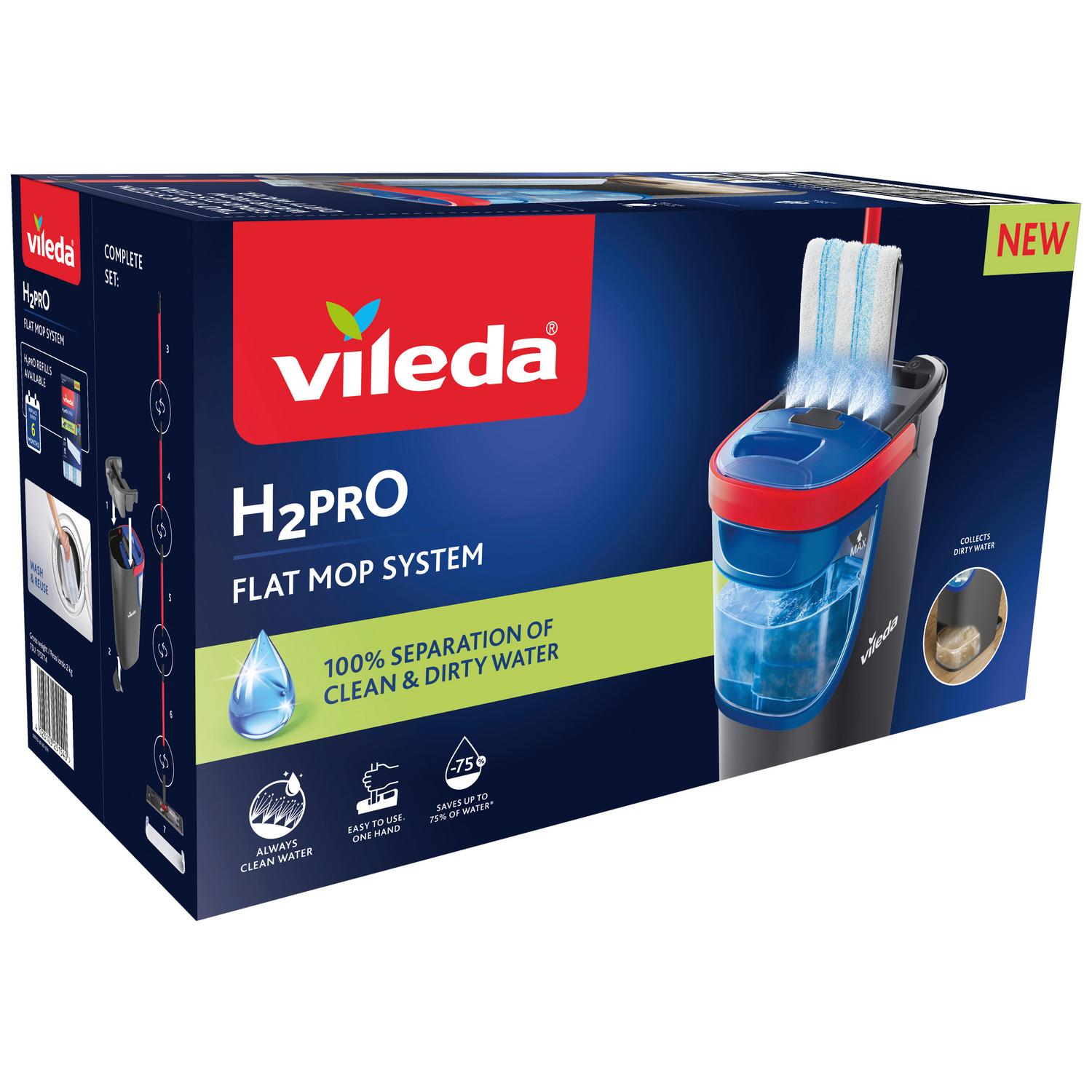 Vileda Bodenwischer H2Pro Dunkelgrau 18x42x24 cm