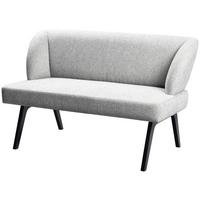 Sitzbank Nala - Hellgrau/Schwarz, MODERN, Holz/Textil (140/86/48cm)