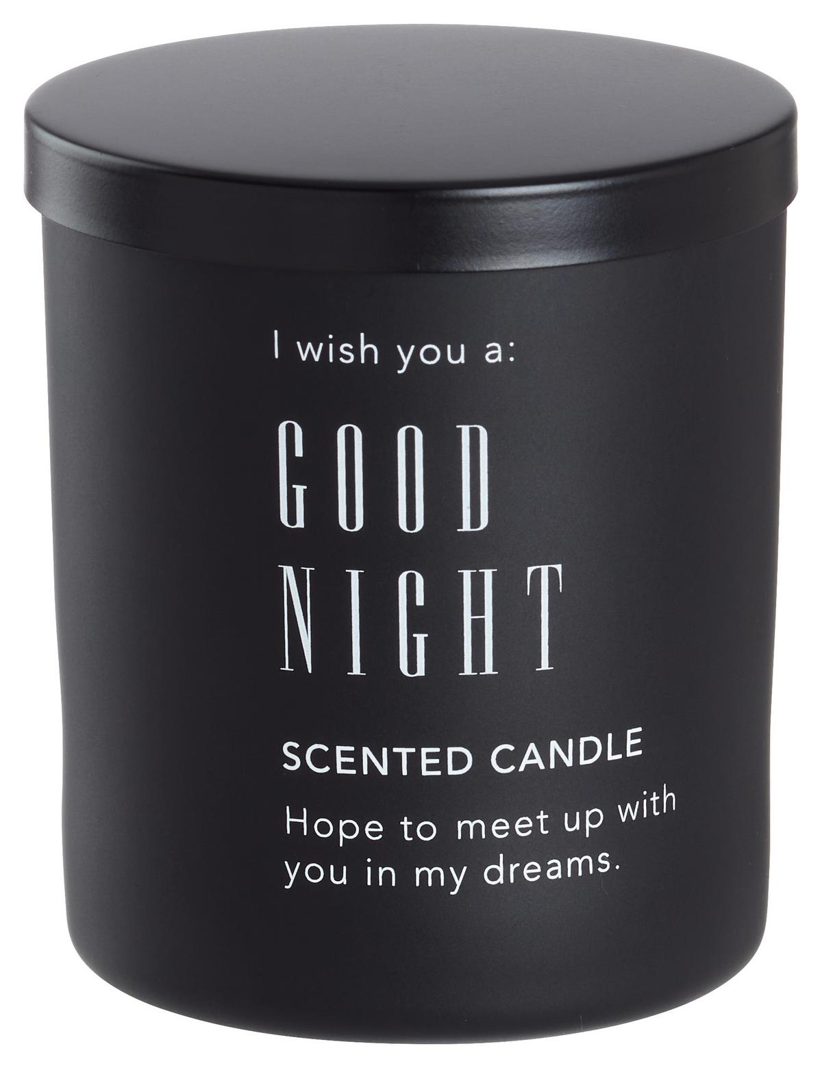 Svíčka ve skle Vivat - bílá/černá, kov/přírodní materiály (7,9/9,7/7,9cm) - Mömax