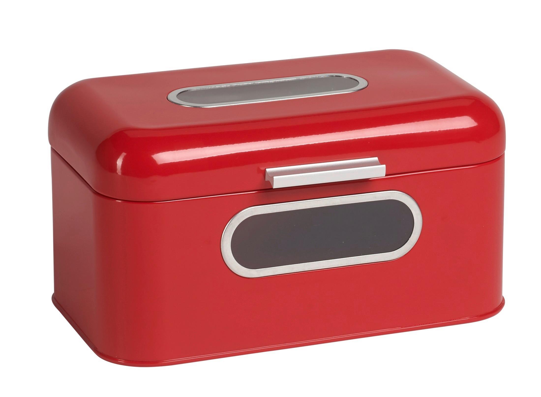 Brotkasten Ew-Bb-0199s - Rot, Basics, Metall (30/20/16,5cm) - Echtwerk