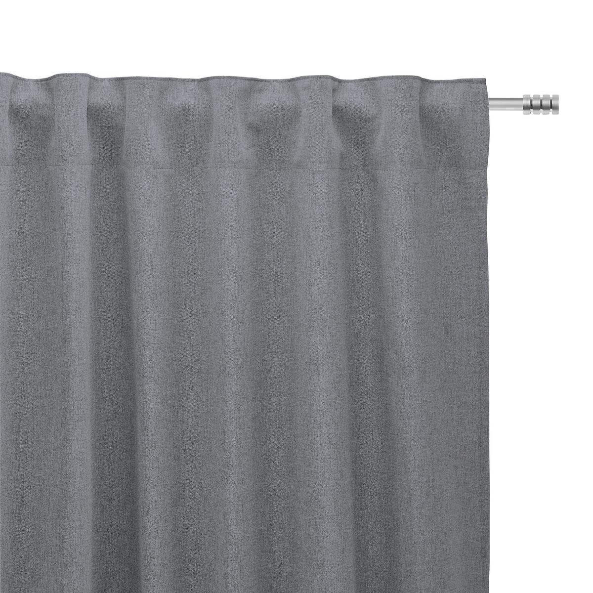 HOTOVÝ ZÁVĚS ULRICH -EXT- -TOP- - šedá, textil (135/245cm) - Modern Living