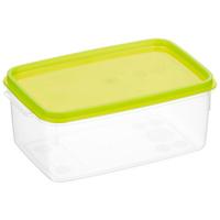 Frischhaltedose Flo ca. 500 ml Mikrowellengeeignet - Blau/Rot, KONVENTIONELL, Kunststoff (9.5/6.2/14cm)