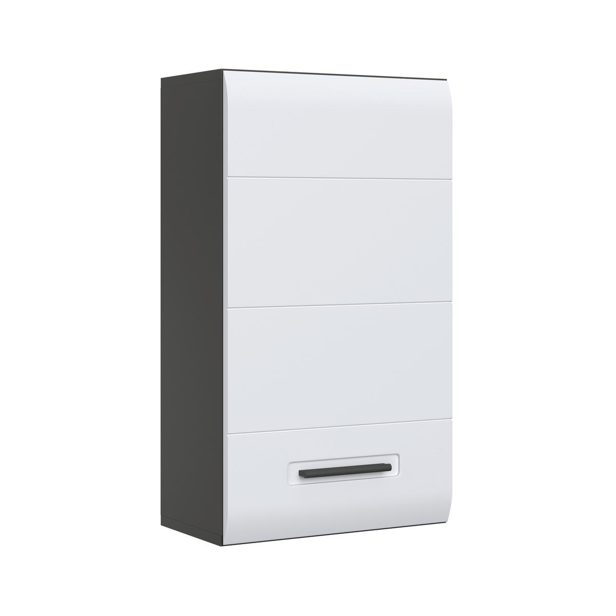 HÄNGESCHRANK PEARL NEW SNOL 118 - Anthrazit/Weiß, KONVENTIONELL, Holzwerkstoff (40/70/22,6cm)