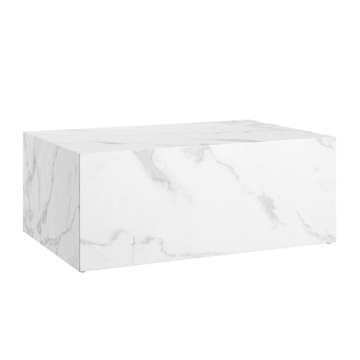 Couchtisch Weiß B: 60 Cm - Weiß, Design, Holzwerkstoff (90/60/35cm) - Livetastic