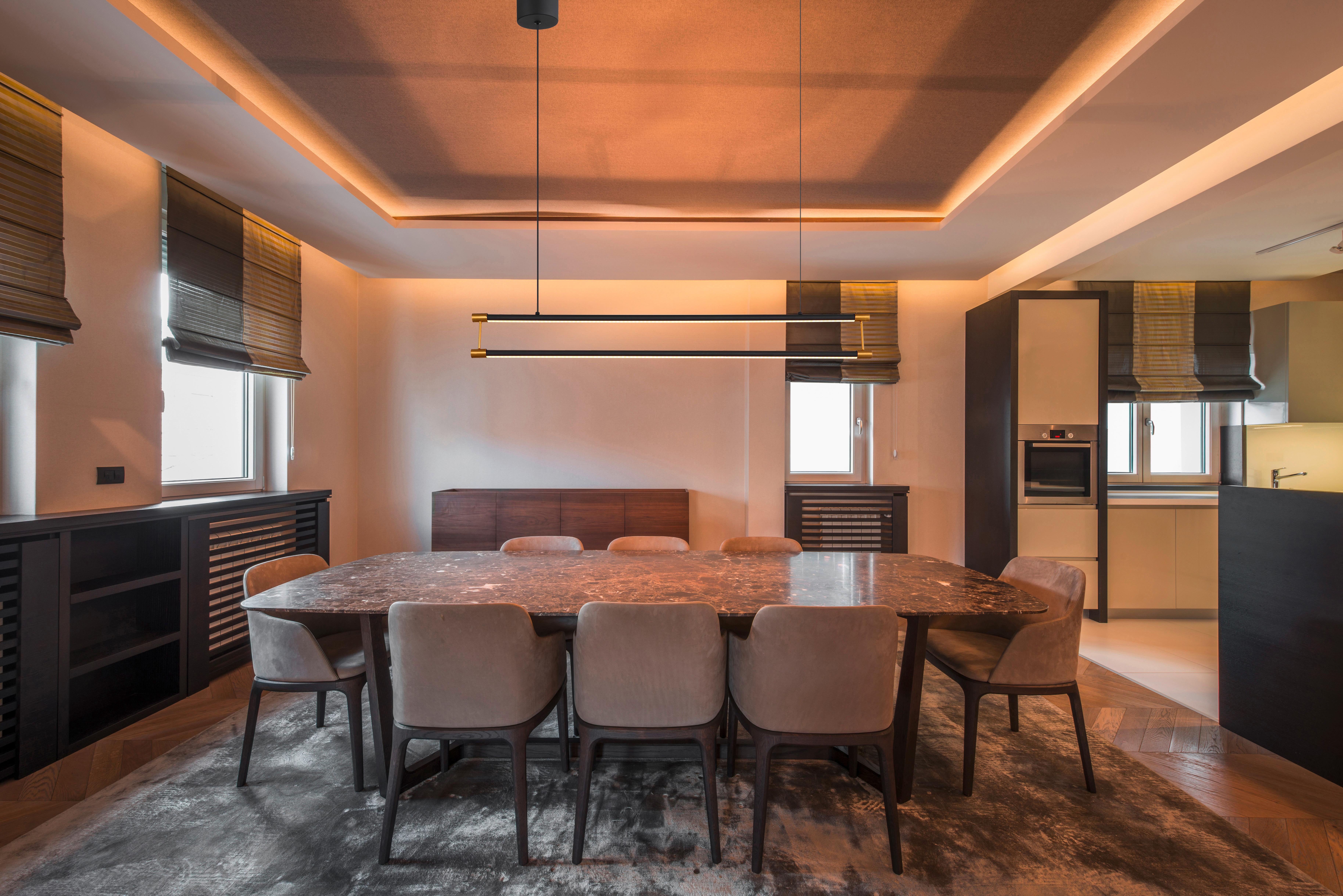 LED-Hängeleuchte 67184-30 - Goldfarben/Schwarz, Design, Kunststoff/Metall (84/9/150cm) - Globo