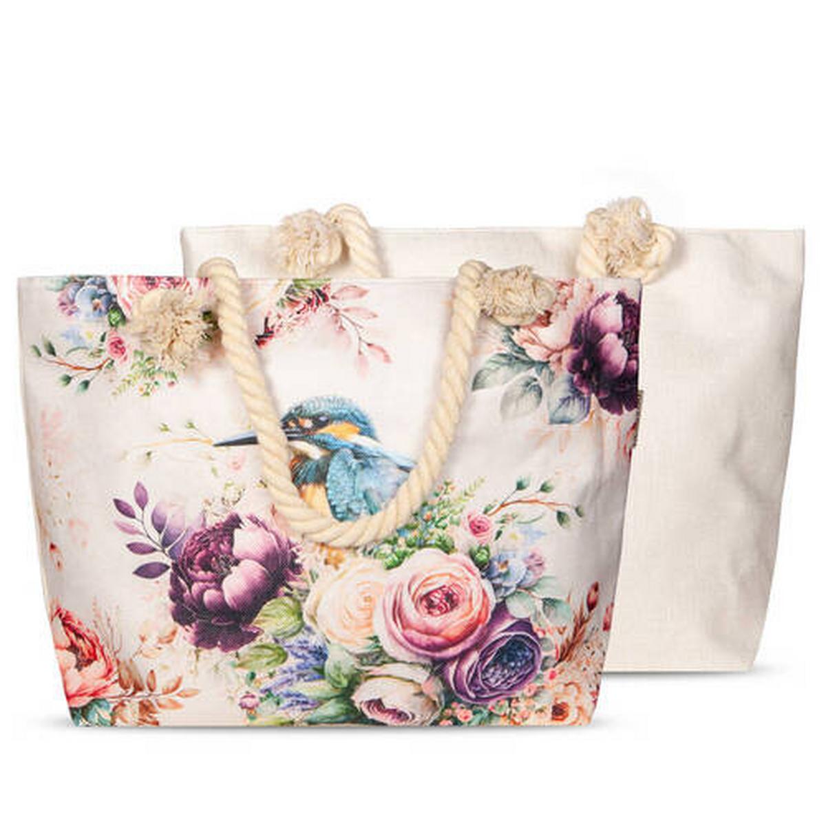 Strandtasche Verde Multicolor 43x60 Cm - Multicolor, Trend, Textil (43/60cm)