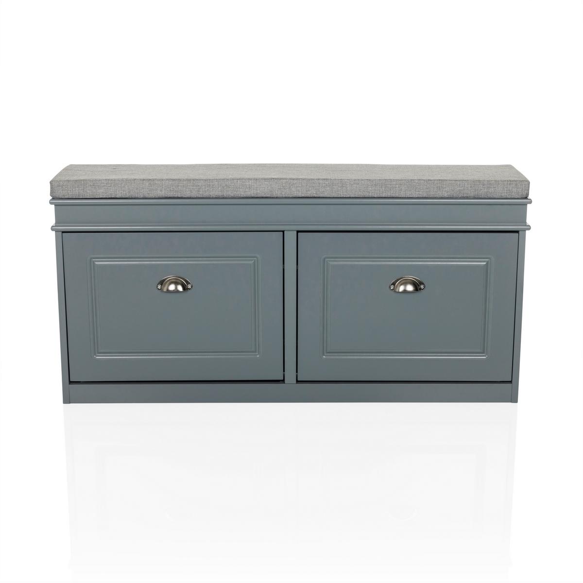 Schuhschrank Estha Grau B: 104cm - Grau, MODERN, Holzwerkstoff (104/52/24cm) - MID.YOU