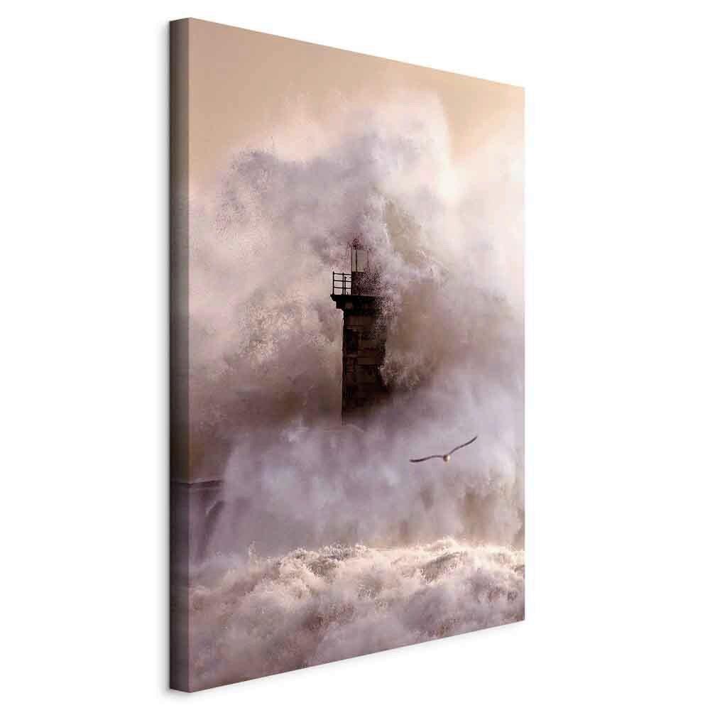 LEINWANDBILD Braun Beige B: 40 cm - Beige/Braun, Basics, Holzwerkstoff/Textil (40/60/1.2cm) - artgeist