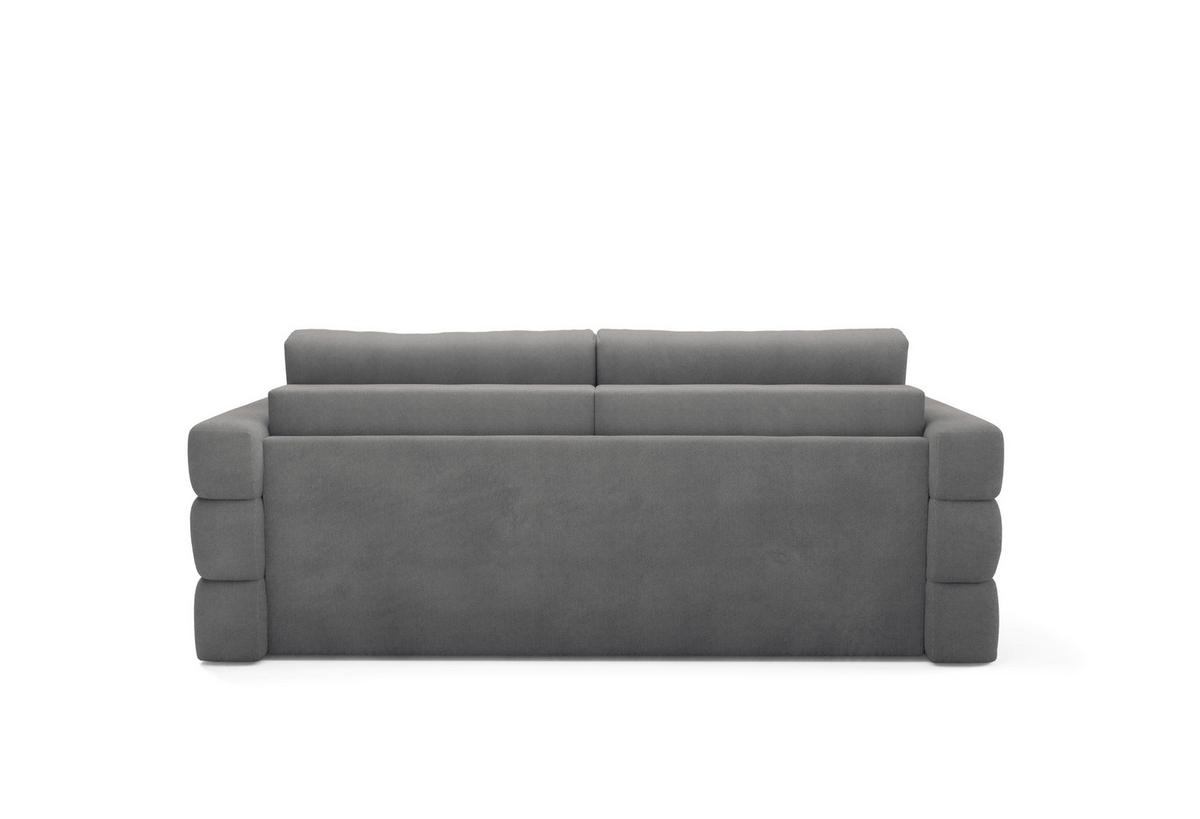 Schlafsofa Terazzo Dunkelgrau B: 254cm - Dunkelgrau/Schwarz, Design, Textil (254/93/167cm) - Livetastic