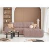 Ecksofa Lulu Rot S: 268x184cm - Rot/Schwarz, Design, Textil (268/184cm) - MID.YOU