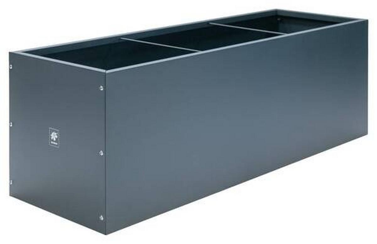 Pflanzentopf Pflanzkasten 150x50x50 - Anthrazit, Basics, Metall (50/50/150cm)