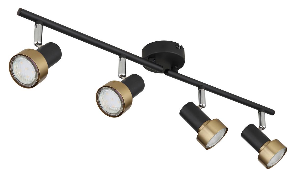 Strahler 57917-4g - Chromfarben/Goldfarben, KONVENTIONELL, Metall (60/8,5/13,5cm) - Globo