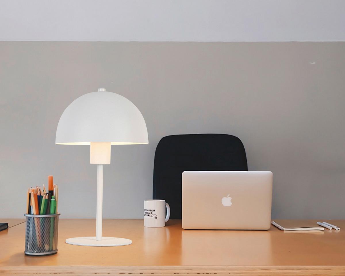 STOLNÁ LAMPA JERTZ - biela, Konventionell, kov/plast (18/30cm) - Mömax