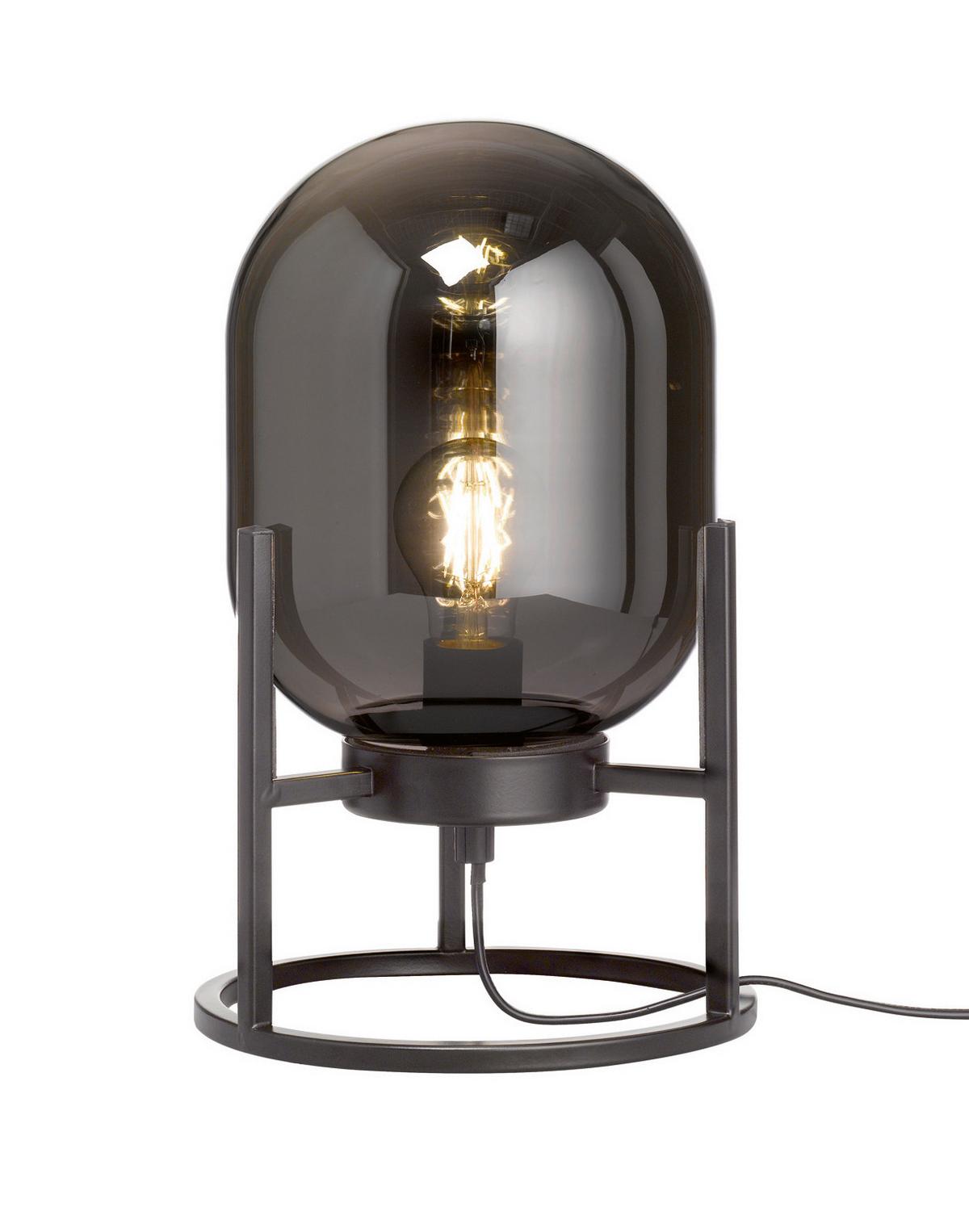Tischleuchte Regi 50130 - Schwarz, Design, Glas/Metall (21/34cm) - Fischer & Honsel