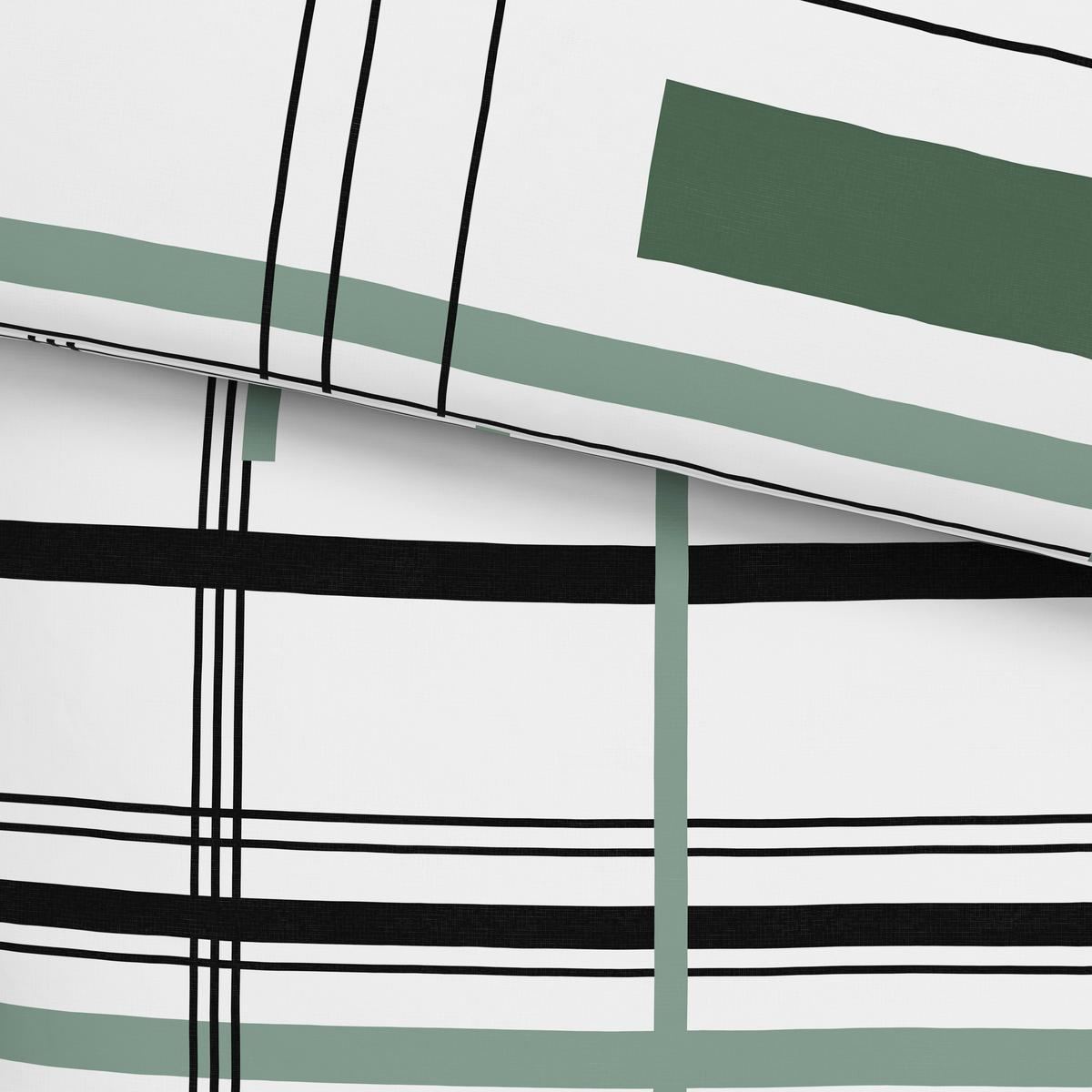 Ágyneműhuzat-garnitúra Elea - fehér/zöld, Modern, textil (140/200cm) - Luca Bessoni