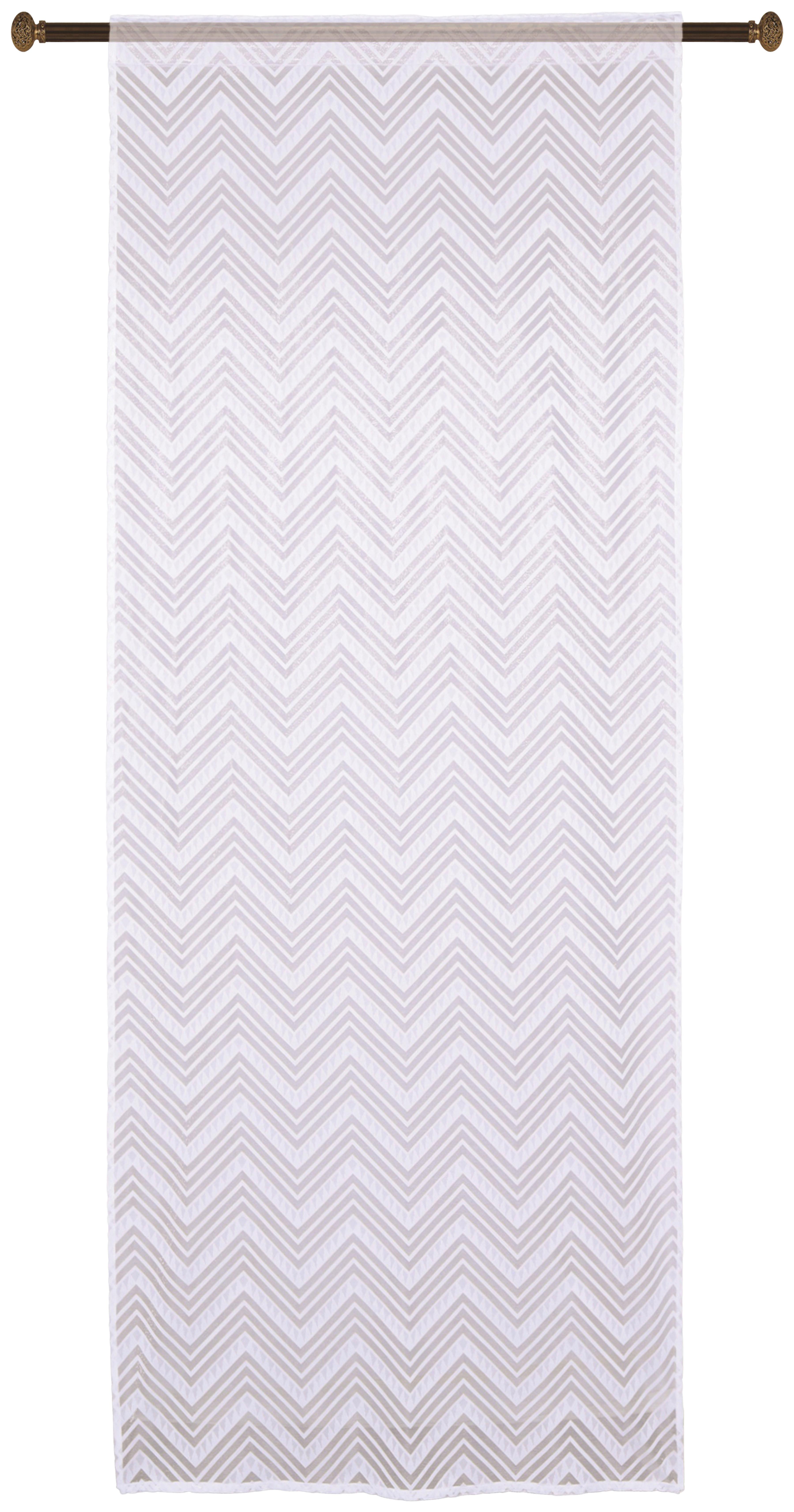FERTIGVORHANG MAITE - Weiß, MODERN, Textil (140/245cm) - Luca Bessoni